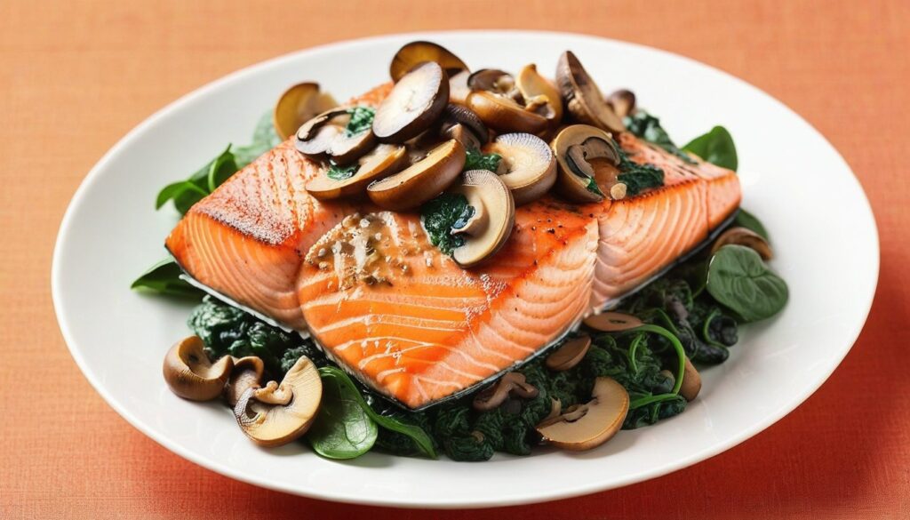 Salmon With Mushrooms And Spinach Recipe Tips