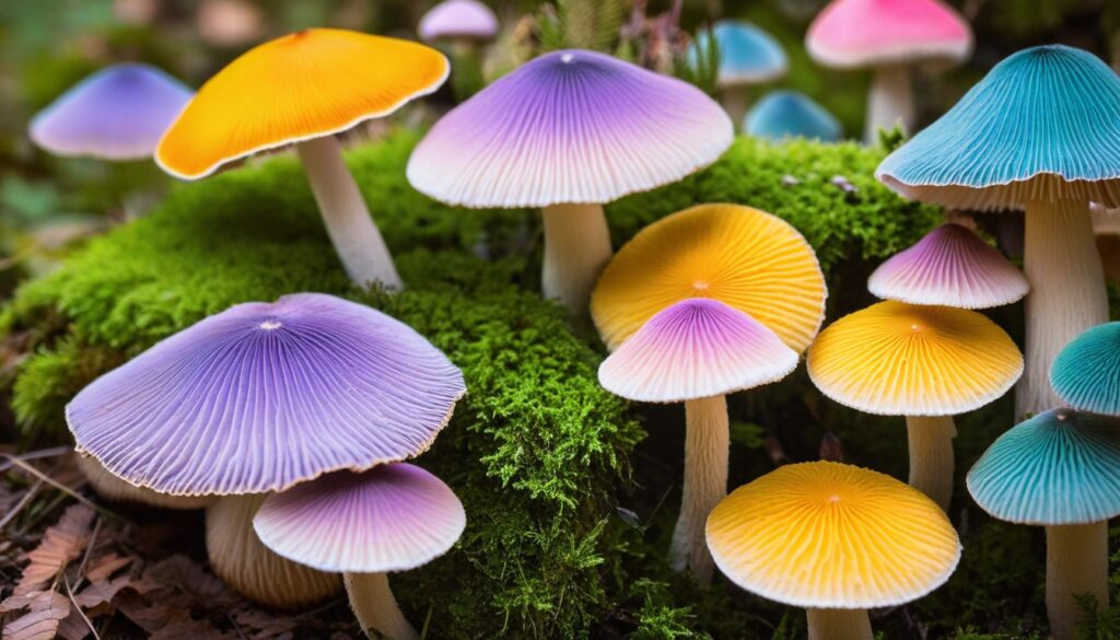 Pastel Mushrooms: A Guide to Colorful Fungi