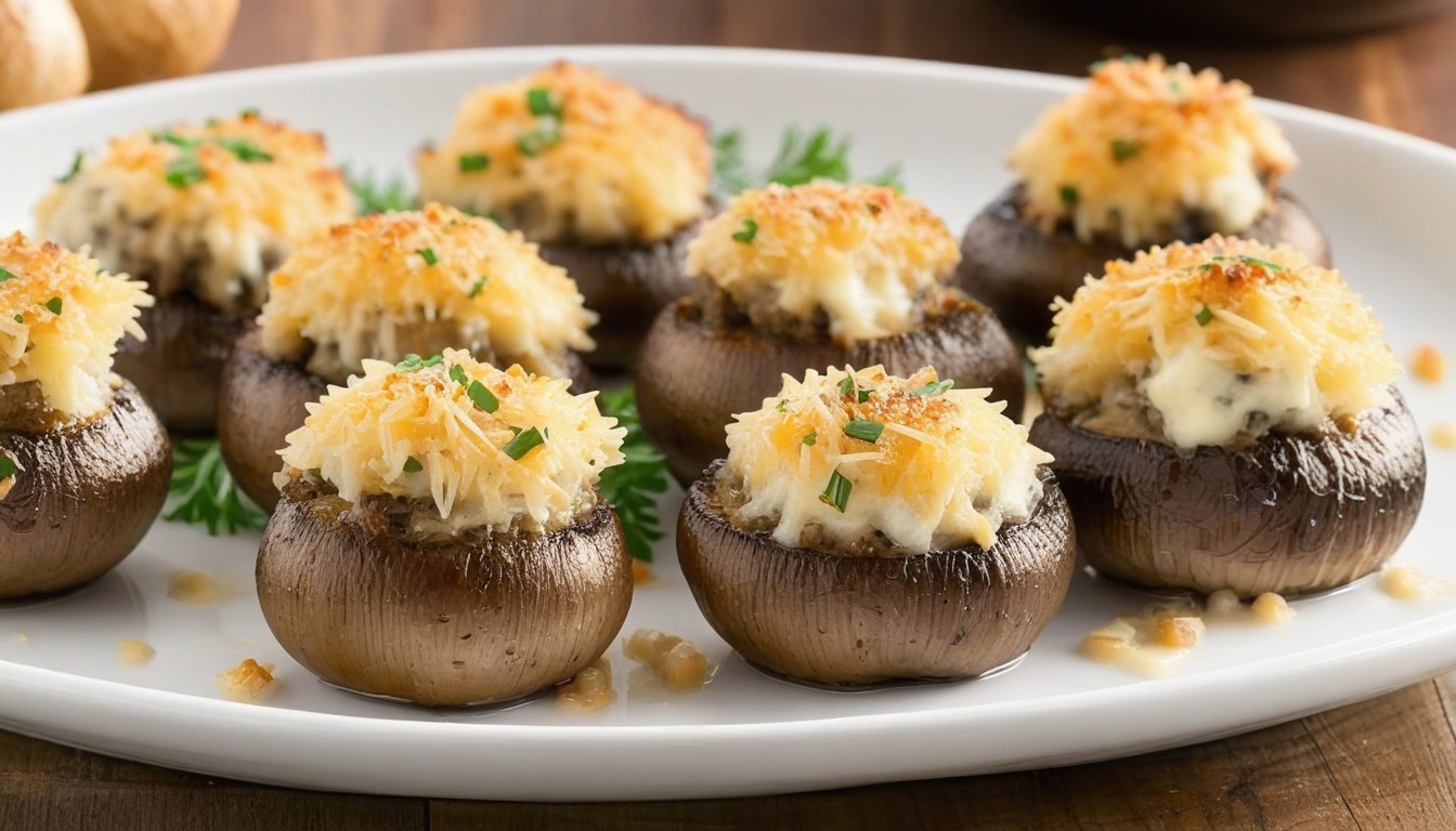 Savor the Flavor: Longhorn White Cheddar Stuffed Mushrooms Recipe ...