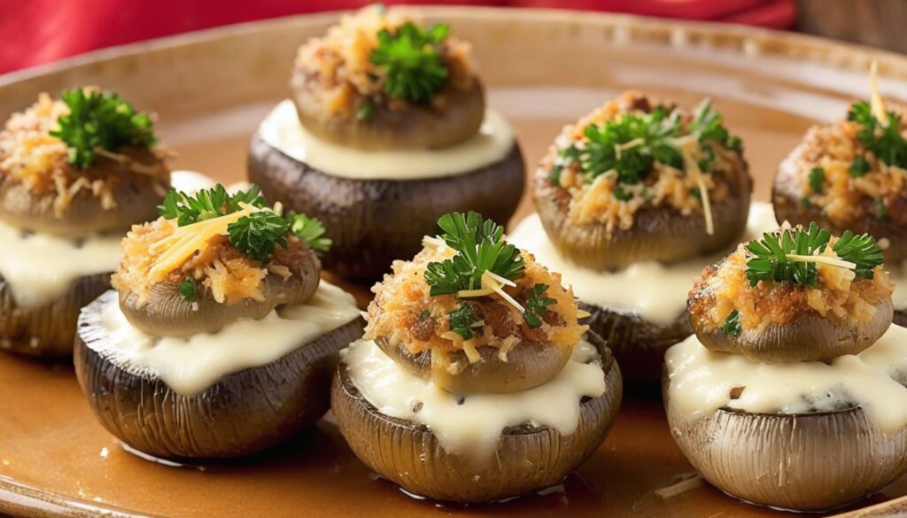 Savor the Flavor: Longhorn White Cheddar Stuffed Mushrooms Recipe
