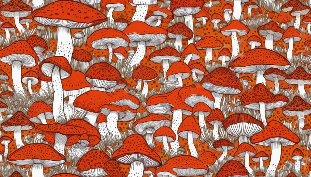Eco-Friendly Fabric With Mushrooms Design