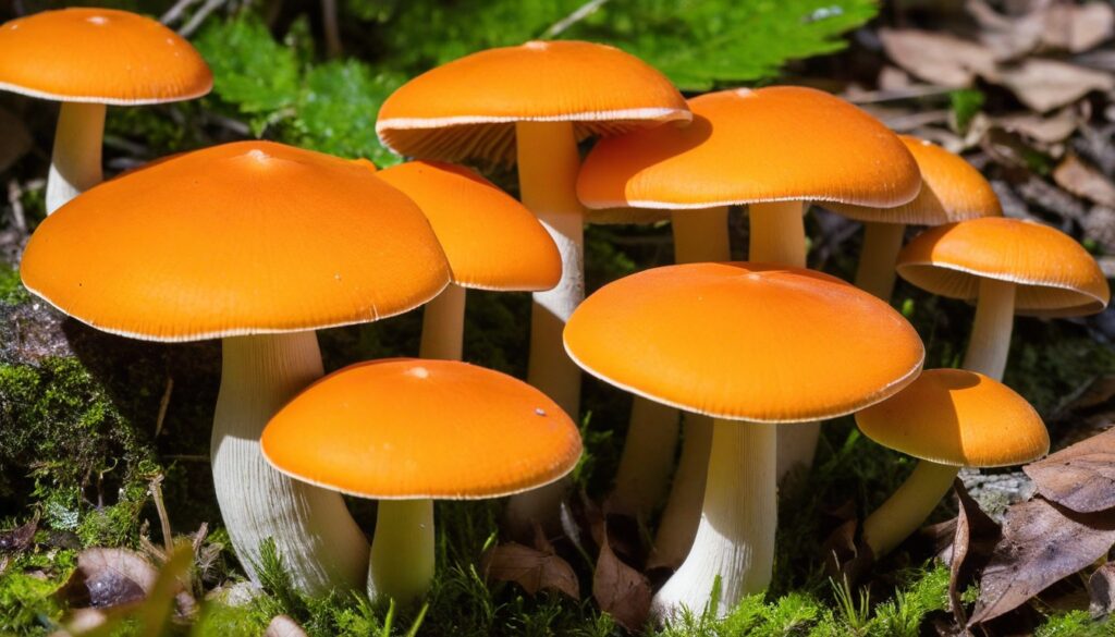 Flat Orange Mushrooms Identification Guide