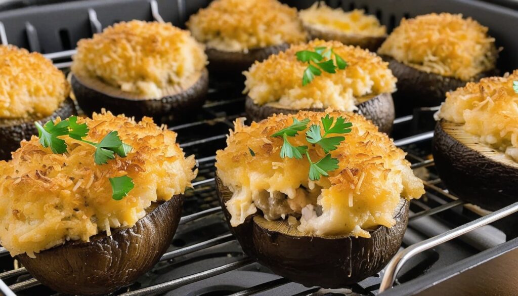 Crab Stuffed Mushrooms: Air Fryer Recipe Guide