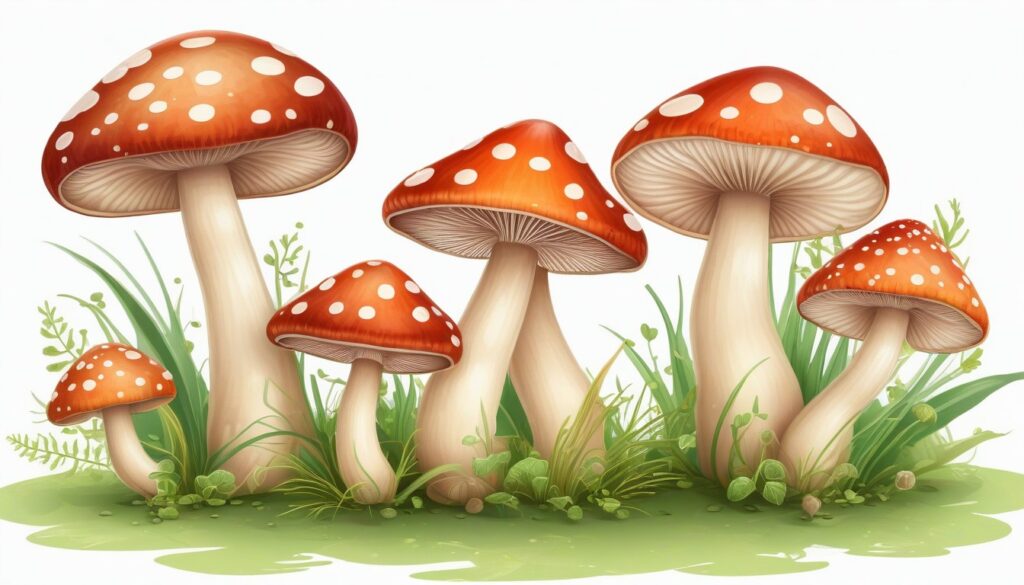 Adorable Cute Little Mushrooms Drawing Ideas