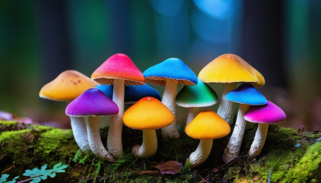 Discover Real Colorful Mushrooms Today!