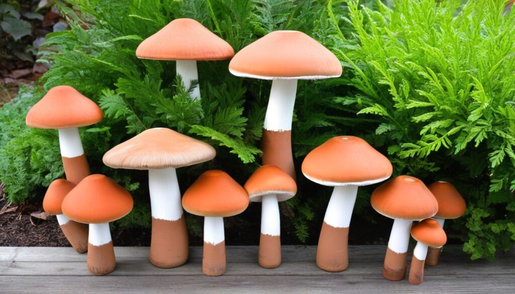 Terra Cotta Pot Mushrooms: Garden Magic Accents